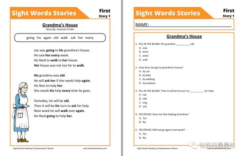 美國幼兒園常用的reading comprehension 精品多場景英文閱讀理解