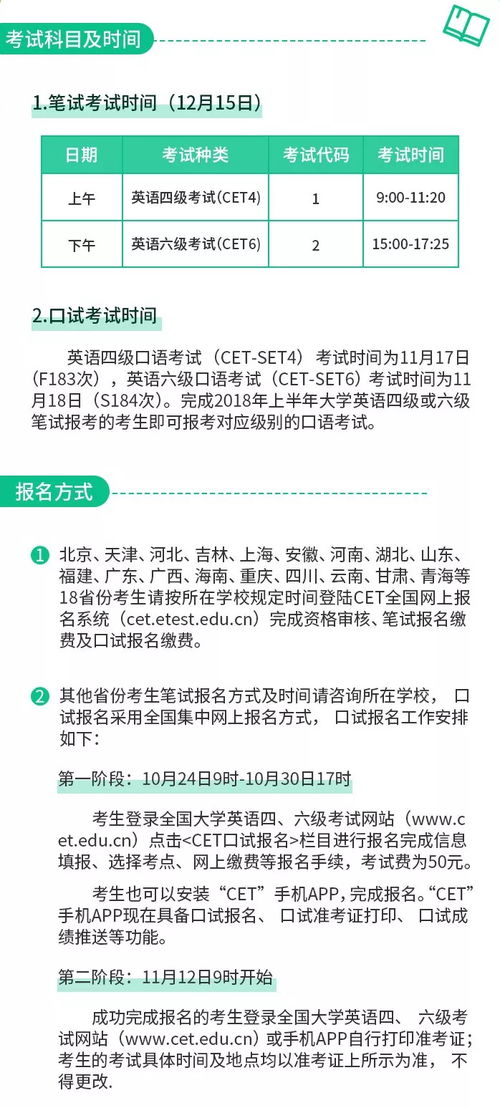2018年12月英語六級考試時間公布 距離考試105天，你開始準備了嗎？